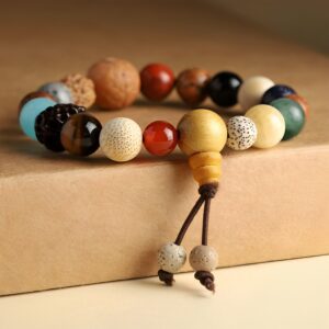 Bracelet en bois 18 graines – Image 3