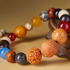 Bracelet en bois 18 graines – Image 2