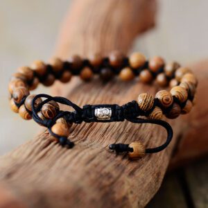 Bracelet en bois tressé – Image 2