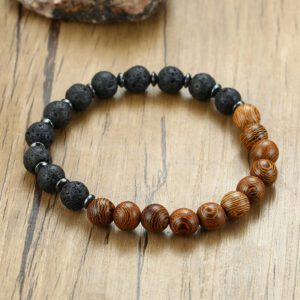 Bracelet en bois homme – Image 2