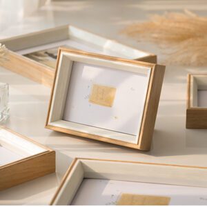 Cadre photo en bois décoratif blanc – Image 2