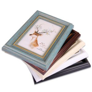 Cadre photo en bois classique bleu – Image 2