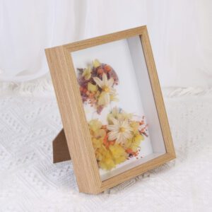 Cadre photo en bois naturel profond