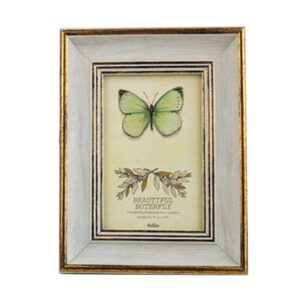 Cadre photo en bois vintage blanc