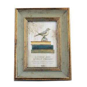 Cadre photo en bois vintage vert