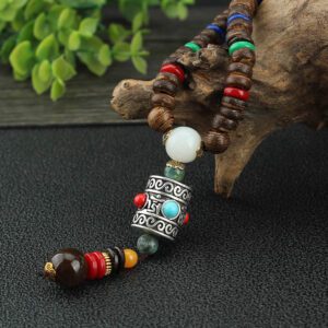 Collier en bois ethnique – Image 2