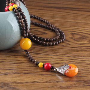 Collier en bois pour femme