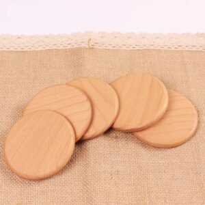 Dessous de verre rond en bois de noyer durable – Image 2