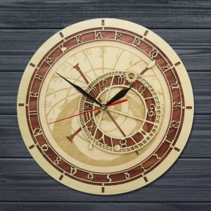 Horloge en bois astronomique – Image 2