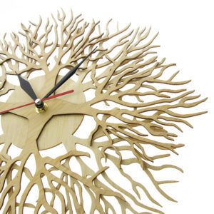 Horloge en bois branche d'arbre – Image 3