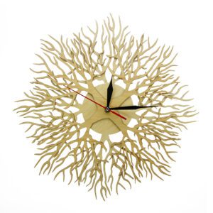 Horloge en bois branche d'arbre – Image 2