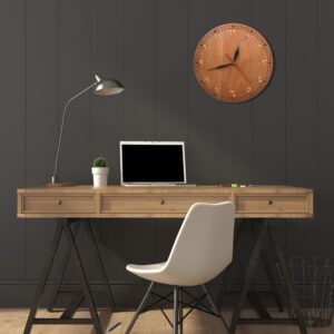 Horloge en bois chiffres arabes