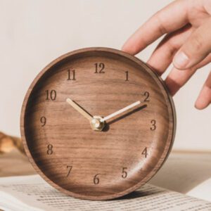 Horloge en bois massif – Image 2
