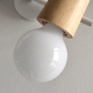 Luminaire en bois cerf blanc – Image 3