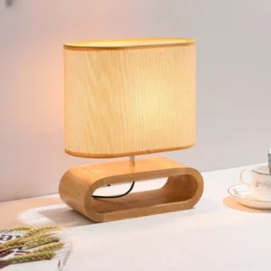 Luminaire en bois de lecture