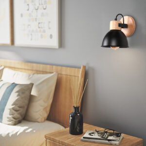 Luminaire en bois nordique noir