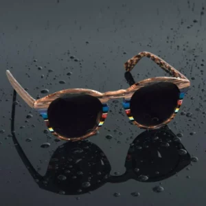 Lunettes de soleil en bois femme – Image 2
