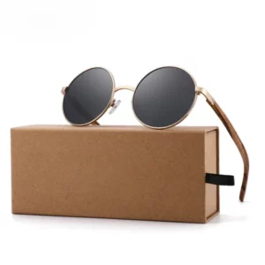 Lunettes de soleil en bois homme