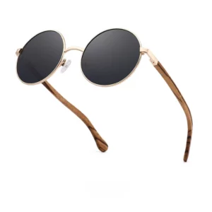 Lunettes de soleil en bois homme – Image 2