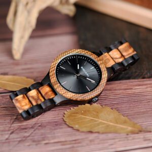 Montre en bois classique – Image 3