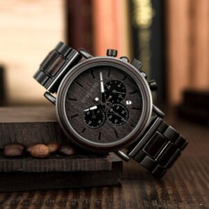 Montre en bois lumineuse – Image 3