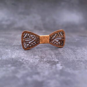 Nœud papillon en bois et liège