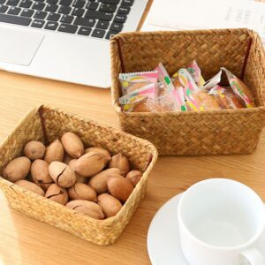 Panier en osier de rangement cosmétique – Image 3