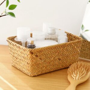 Panier en osier de rangement cosmétique – Image 2