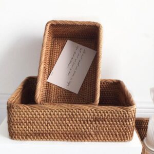Panier en osier rond tissé à la main – Image 3