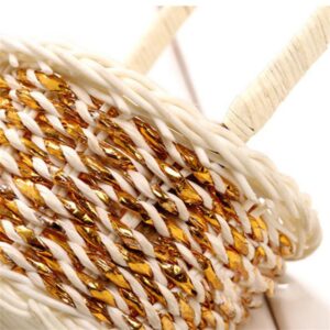 Panier en osier multifonctionnel marron – Image 3