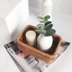 Panier en osier rond tissé à la main – Image 2