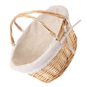 Panier en osier tissé pour pique-nique – Image 3