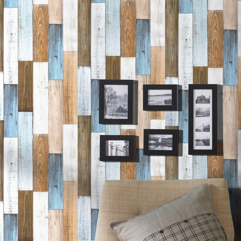 Papier peint en bois effet parquet – Image 3
