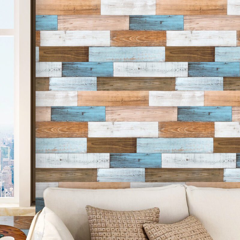 Papier peint en bois effet parquet – Image 2