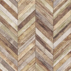 Papier peint en bois géométrique – Image 3