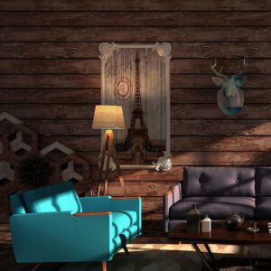 Papier peint en bois marin marron
