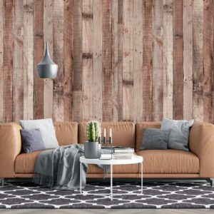 Papier peint en bois marron foncé
