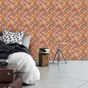 Papier peint en bois rustique coloré – Image 2
