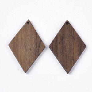 Pendentif en bois losange