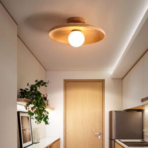 Plafonnier en bois au Design Nordique clair – Image 2