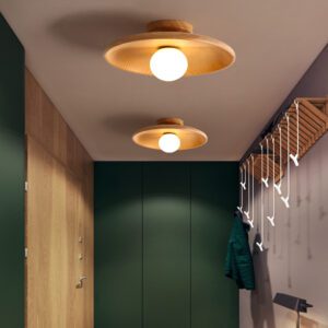 Plafonnier en bois au Design Nordique clair – Image 3