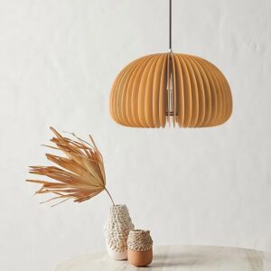 Plafonnier en bois rétro
