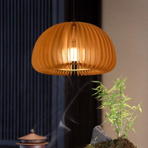 Plafonnier en bois rétro – Image 2