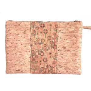 Pochette en liège à motifs fleurs – Image 2