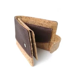 Portefeuille en liège rustique pour homme – Image 3