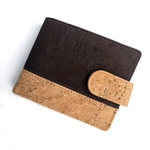 Portefeuille en liège rustique pour homme