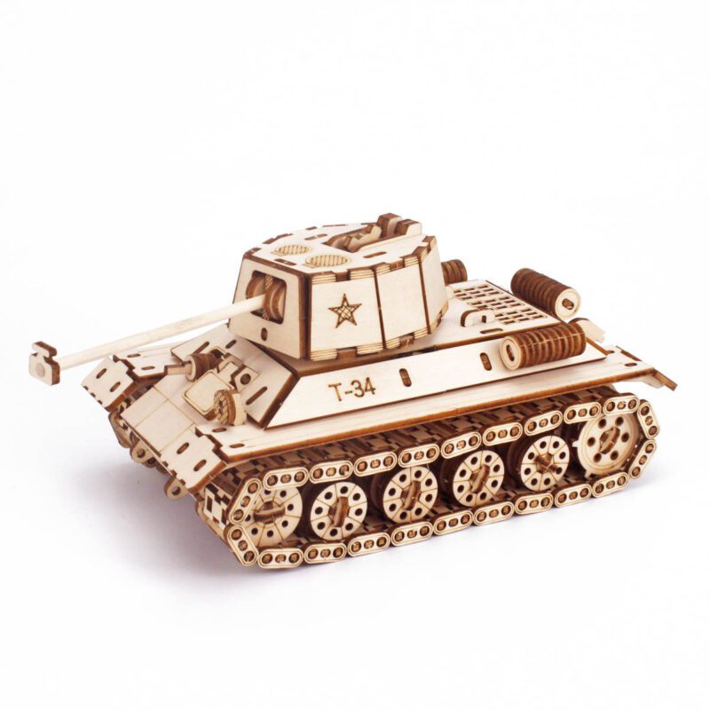 Puzzle 3D en bois char de combat T34