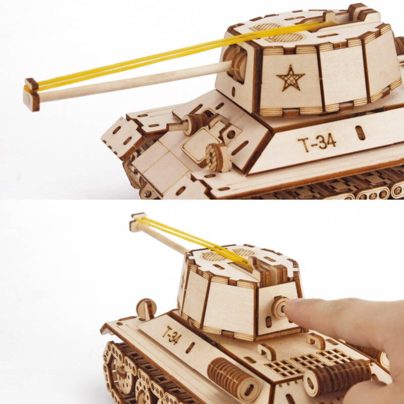 Puzzle 3D en bois char de combat T34