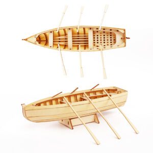 Puzzle 3D en bois bateau à rames