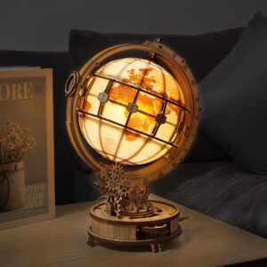 Puzzle 3D en bois globe – Image 2